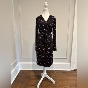 Ann Taylor Black and Pink wrap dress